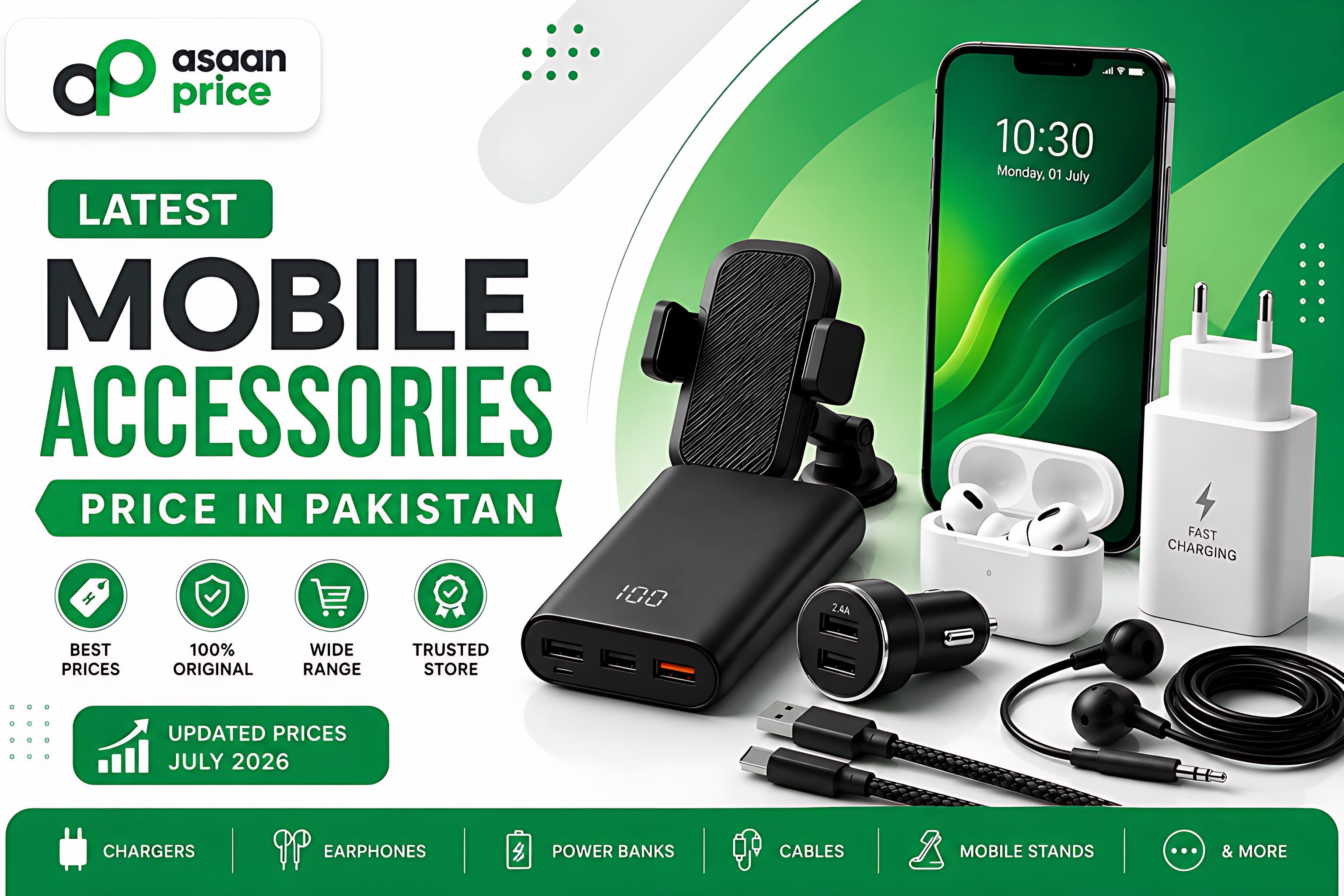 Latest Mobile Accessories Price in Pakistan | Asaan price