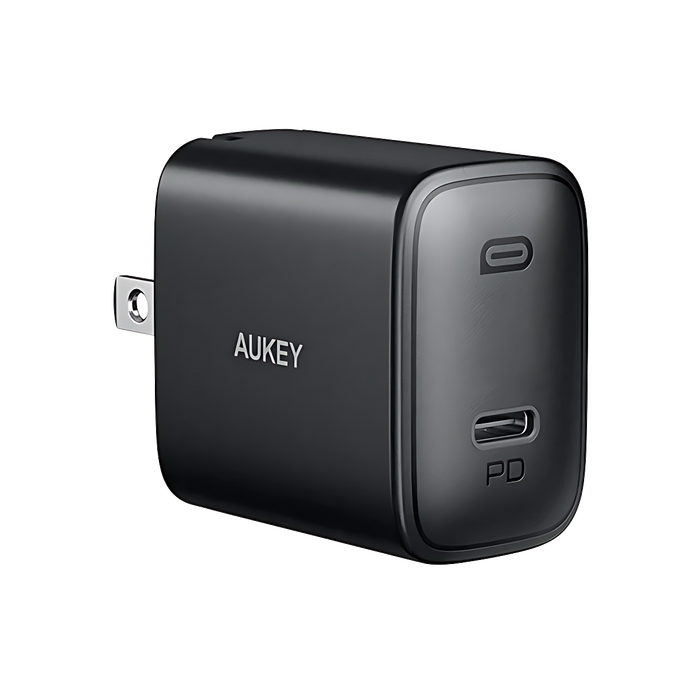 Aukey Swift 20W II Dual Port Fast Charger – USB-C PD + USB-A Adapter