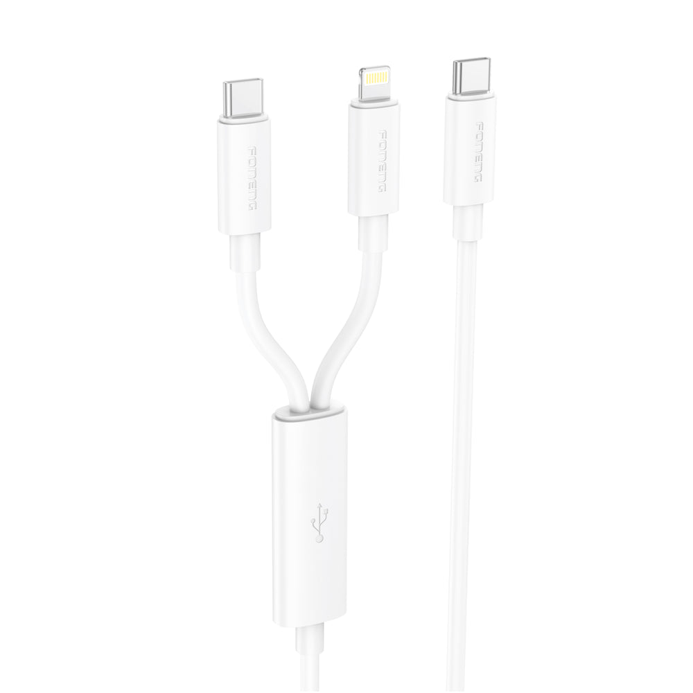 Foneng 2-in-1 Fast Charging Cable – Type-C & Lightning