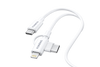 Foneng 2-in-1 Fast Charging Cable – Type-C & Lightning