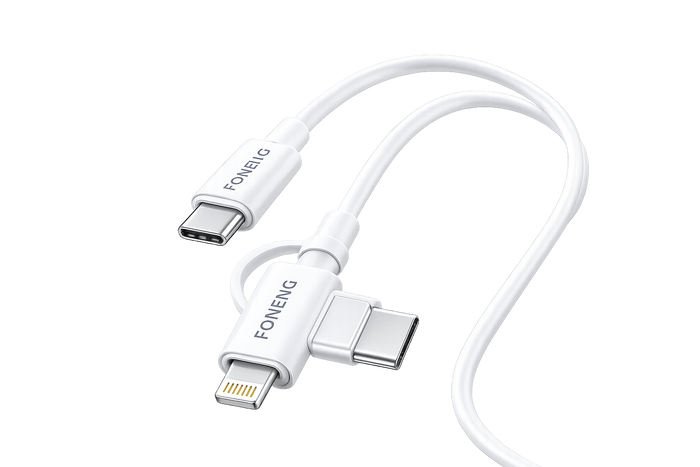 Foneng 2-in-1 Fast Charging Cable – Type-C & Lightning