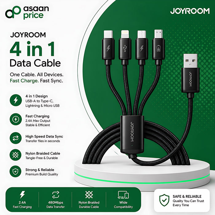 JOYROOM 4-in-1 Fast Charging Data Cable