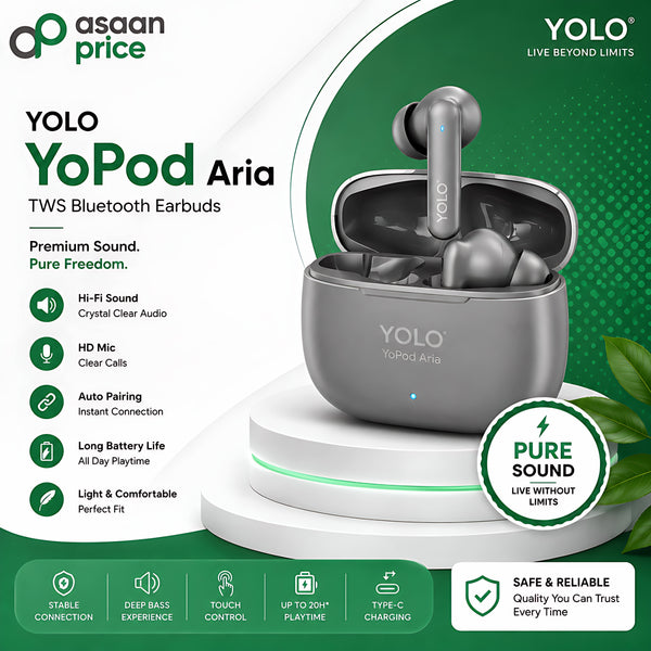 YOLO YoPod Aria TWS Bluetooth Earbuds
