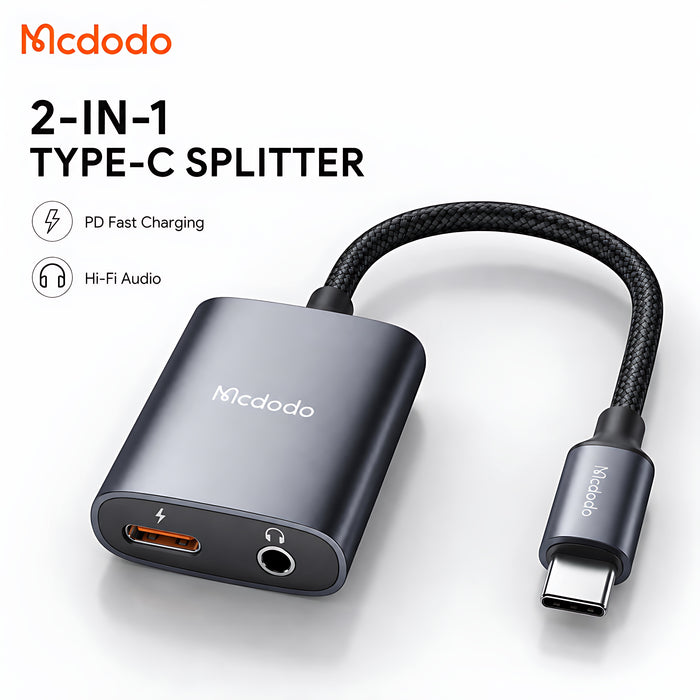 Mcdodo 2-in-1 Type-C Splitter