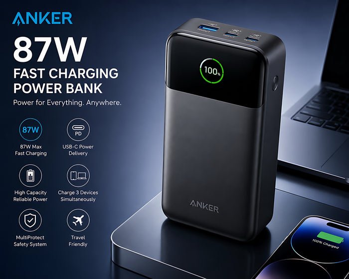 Anker 87W Fast Charging Power Bank