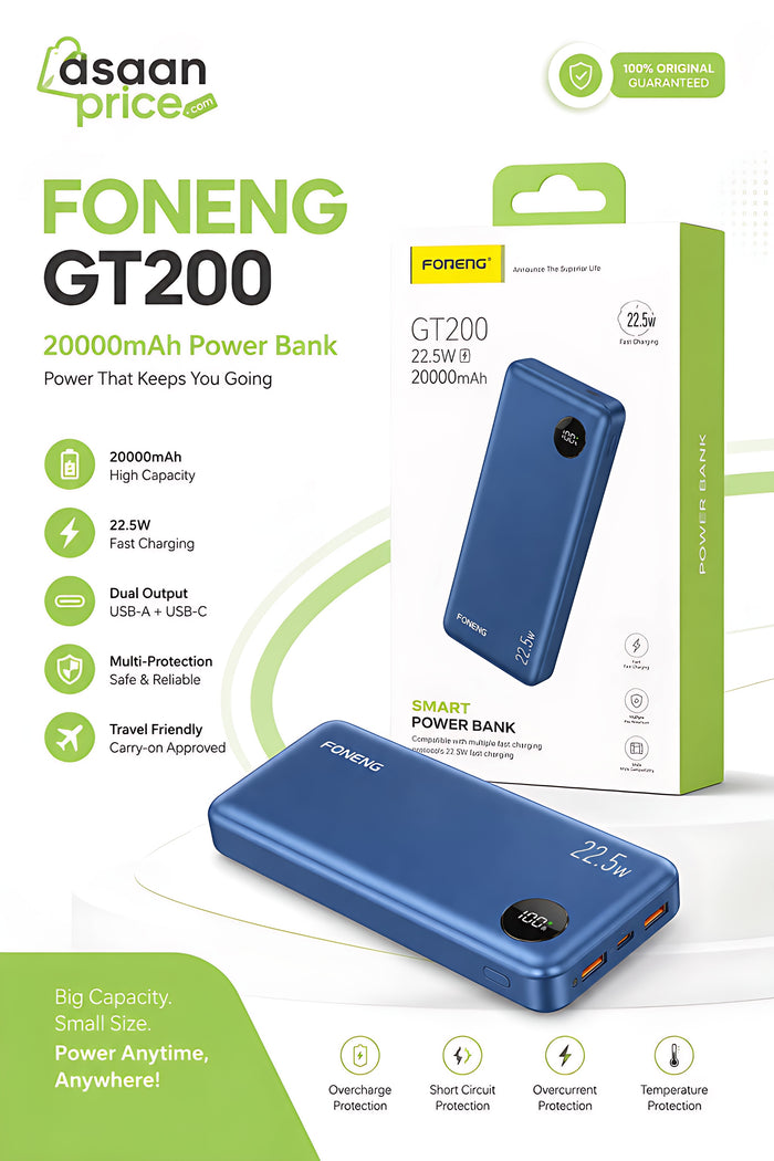 FONENG GT200 20000mAh Power Bank