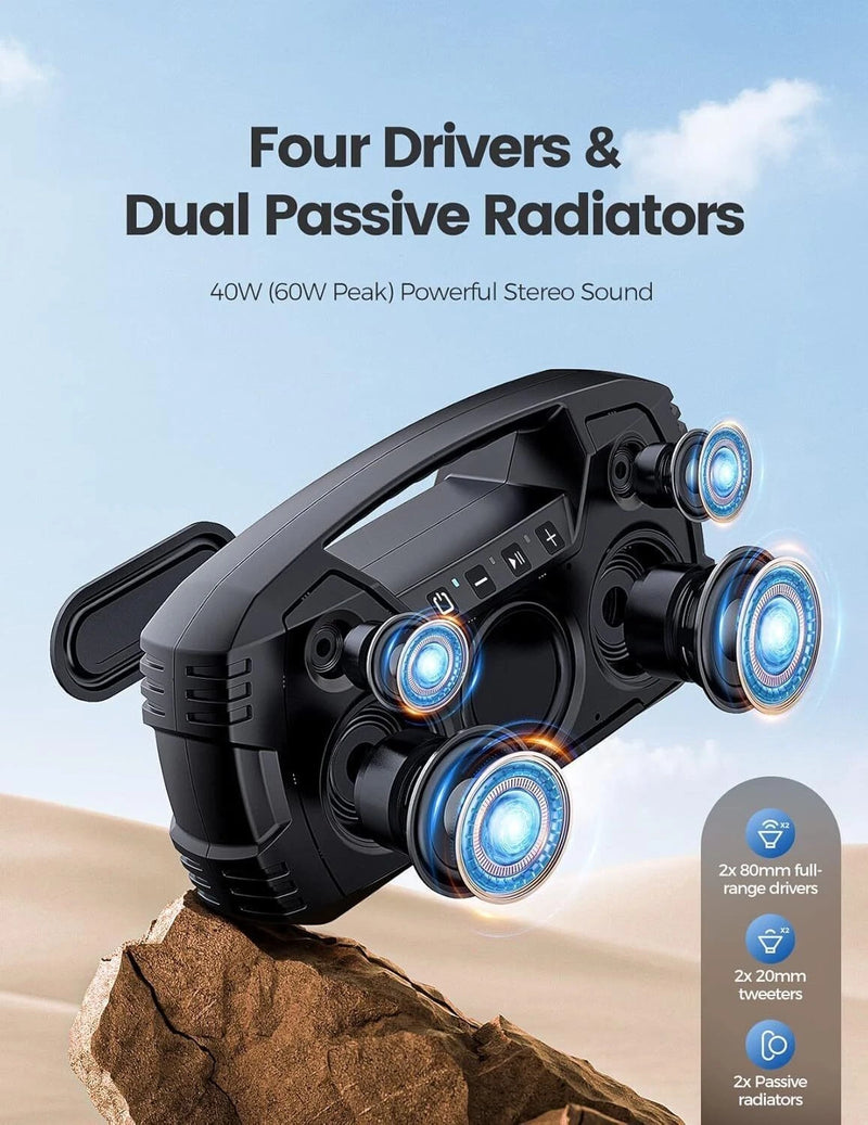 Houl Zallee Vocboom E86 Waterproof Speaker IPX7 40W 5 Speakers
